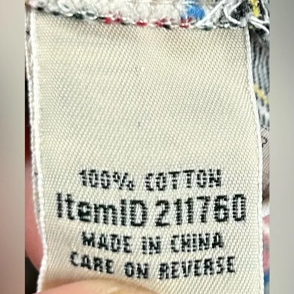 L.L Bean Women’s Size L  Red Green Scotch Plaid Flannel Pockets NightGown - Picture 3 of 3